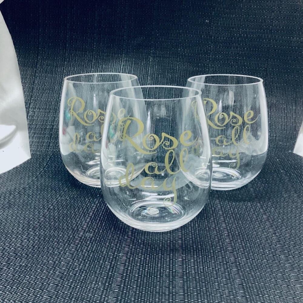 Stemless Plastic Wine Glasses